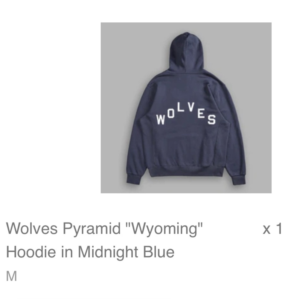 Darc sport Wolves Pyramid Midnight Blue Hoodie